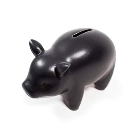 Ceramic Piggy Bank, draw on chalkboard surface savings piggy bank
