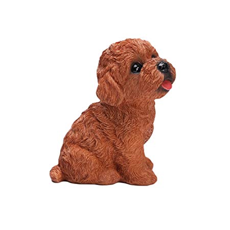 WAIT FLY Cute Teddy Dog Shaped Resin Piggy Bank Coin Bank Money Bank Gifts for Lovers Kids Home Decoration