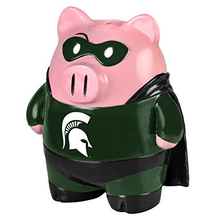 Michigan State Spartans Piggy Bank - Large Stand Up Superhero