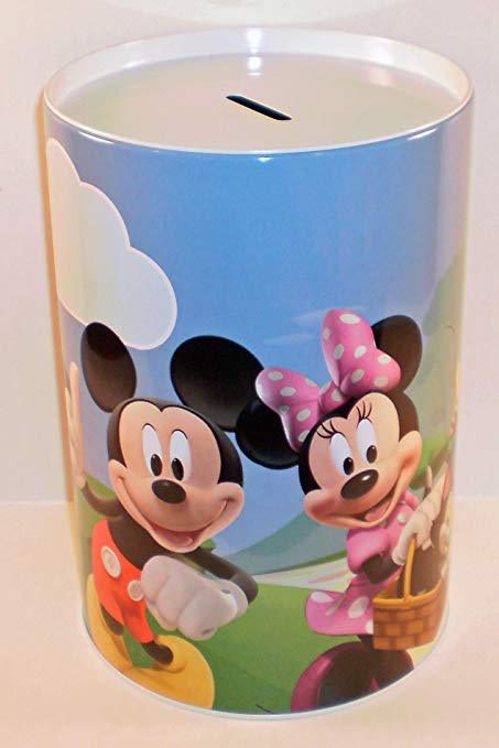 Disney Mickey Mouse & Friends Jumbo Round Tin Savings Bank
