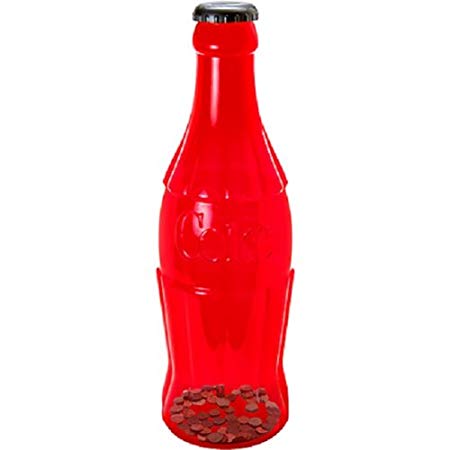 COCA COLA Coca-Cola RED Contour Bottle Bank