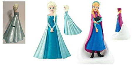 Disney Frozen Molded Figure Coin Bank x 2 / 1- Elsa and 1 - Anna