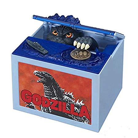 Fashionyourlife Creative Movie Godzilla Piggy Bank Stealing Coin Musical Moving Monster Electronic Money Box Best Gifts for boys …