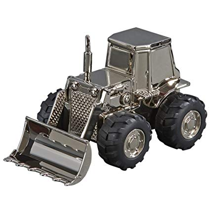 Creative Gifts Front Loader Bank, Nickel Plated.