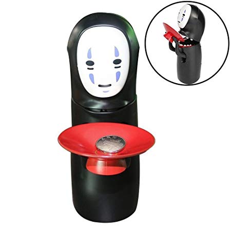Spirited Away Kaonashi No Face Man Ghost Automated Piggy Bank With Sound Novelty Gift