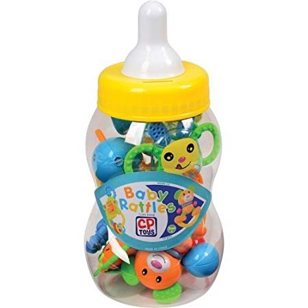 CP Toys Baby Rattle Teether Toys in Giant Coin Bank
