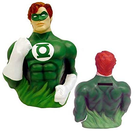 Green Lantern Hal Jordan Plastic Bust Bank