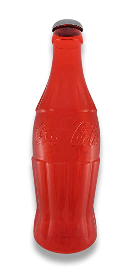 Large Red Coca Cola Contour Bottle Bank 22.5 in. by Coca-Cola