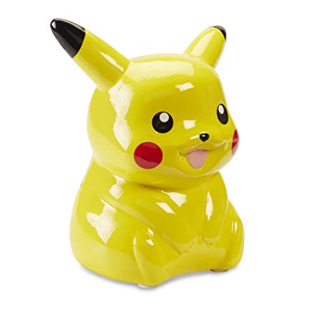 Nintendo Pokemon 5” Pikachu Toy Piggy Bank By Ceramic Coin Money Holder For Kids