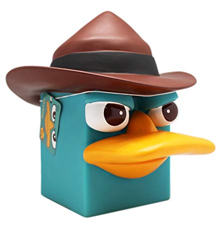 Disney's Phineas and Ferb Perry the Platypus Agent P. Kids Coin Bank