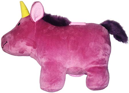Large Plush Coin Bank by Jungle Class (Pink Unicorn) - Piggy Bank for Kids - Animal Toy Bank - Stuffed and Soft Savings Starter - A Cute Toy Coin Collector for Boys and Girls - Other Styles Available