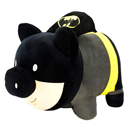 Piggy Thrifters Justice League Batman Soft Piggy Bank, Black/Yellow/Grey, 9.5