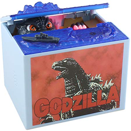 Mechanical Godzilla Toy Coin Bank For Kids - A Fun, Unique Alternative To Piggy Banks - Delights With Realistic Movements and Lifelike Designs - Perfect As Kids Birthday or Creative Presents
