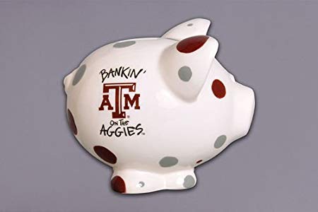 Magnolia Lane Collegiate Ceramic Piggy Bank (Texas A&M Aggies)