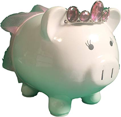 White Princess Piggy Bank