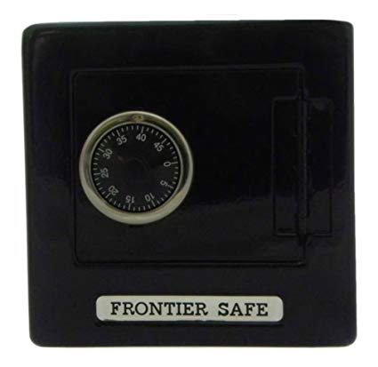 Frontier Safe - Metal Bank with Combination Lock - Black